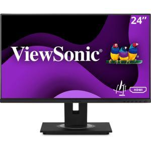 VIEWSONIC VG2448A Monitor - 24" FHD (1920 x 1080), IPS, Height, Tilt, Swivel, Pivot, HDMI, DP, VGA, 250nits, 60Hz