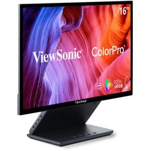 VIEWSONIC VP1656 Portable Monitor - 16" WUXGA (1920 x 1200), IPS, Tilt, Micro HDMI, USB-C, 300nits, 75Hz