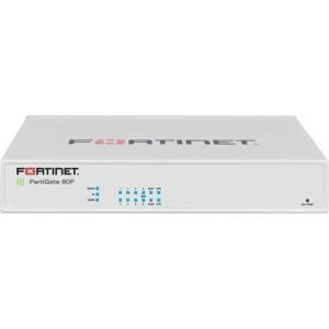 Fortinet FortiGate 80F-PoE NGFW Manageable Firewall - 10 Gbps Firewall Throughput, SHA-256, AES (256-bit), 200 VPN, 10 x RJ45 Ports, 2 x Expansion Slots