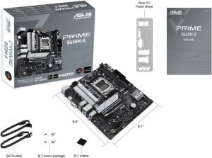 ASUS PRIME B650M-K Motherboard - AMD Socket AM5, B650, 2 x DIMM, VGA, HDMI, USB 3.2 Gen, 2 x M.2 slots, 256 MB Flash ROM