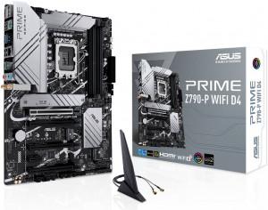 ASUS PRIME Z790-P WIFI D4 Motherboard - Intel Socket LGA1700, Z790, 4 x DIMM, 3 x M.2 slots, DP, HDMI, 192 (128+64) Mb Flash ROM