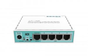 Mikrotik hEX (RB750Gr3) Wired Router - Wired For Home and small Office, 5 x Gigabit Ethernet Ports, PoE in