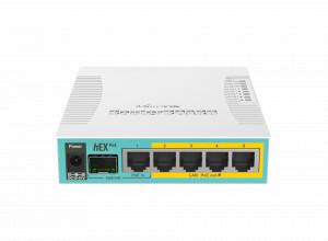 Mikrotik hEX PoE (RB960PGS) Wired Router - Wired For Home and Office, 5 x Gigabit Ethernet, 1 x SFP