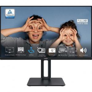 MSI PRO MP251P Monitor - 25" FHD (1920 x 1080), IPS, Pivot, Swivel, HDMI, VGA, 300 nits, 100 Hz