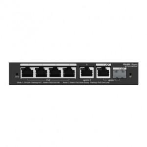 Ruijie (RG-ES206GS-P) Switch - 6 x Gigabit Ethernet Ports Base-T, 4 x PoE+ Ports, 1 x Combo SFP Port