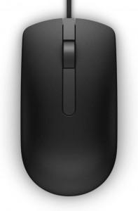 DELL MS116 Wired Mouse - Optical Sensor, 1000 DPI, 3 Button