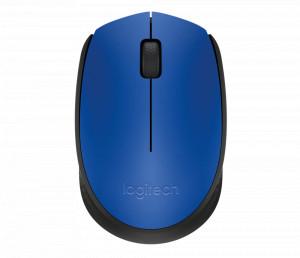 LOGITECH M170 Wireless Mouse - Smooth optical tracking, 1000± DPI, 3 Button, 2.4 GHz wireless (Blue)