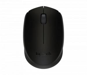 LOGITECH M170 Wireless Mouse - Smooth optical tracking, 1000± DPI, 3 Button, 2.4 GHz wireless (Black)