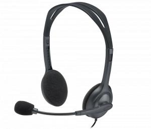 LOGITECH H111 Stereo Wired Headset - Unidirectional, 32 Ohms, 100 dB +/-3 dB