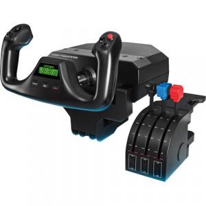 Logitech G Flight Yoke System - USB 2.0, Indicator Lights, LCD Display