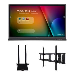 ViewSonic ViewBoard IFP6552-E1 Interactive Display - 65" Landscape, 4K (3840 x 2160) 350 nits @ 60 Hz LCD, Infrared Multi-Touch, Wi-Fi 6 Module, Wall Mount Kit