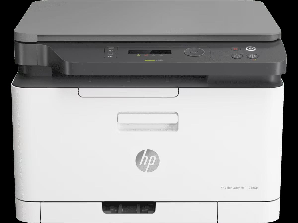 HP Laser MFP 178NW Printer - Wireless, A4, Print Copy Scan, 19 ppm, 600 x 600 dpi Resolution, 20,000 Pages Duty Cycle, Black and Color