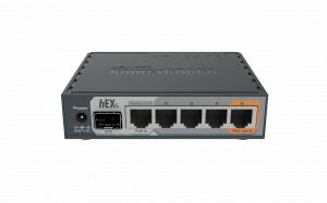 Mikrotik hEX S (RB760iGS) Wired Router - Wired For Home and small Office, 5 x Gigabit Ethernet Ports, 1 x SFP Port, PoE-in and PoE-out