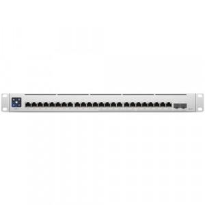 Ubiquiti USW-Enterprise-24-PoE Switch - 12 x Gigabit Ethernet RJ45 PoE+ (30 W, 802.3at) 12x RJ45 2.5 GbE PoE+ (30 W, 802.3at) 2x SFP+ 10 GbE WAN