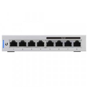 Ubiquiti UniFi 8 PoE Gen1 (US-8-60W) Switch - 4 x Gigabit Ethernet Ports RJ45, 4 x Gigabit Ethernet PoE RJ45 (15.4 W, 802.3af)