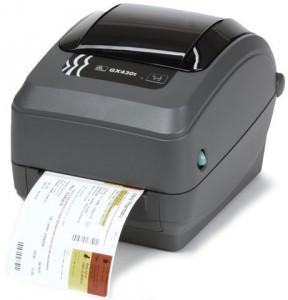 ZEBRA GX43-102420-000 Barcode Label Printer - 8MB, 4MB, Thermal Transfer, 300 dpi, Tear-Off With Cutter, LCD Display