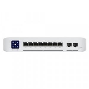 Ubiquiti UniFi (USW-Enterprise-8-PoE) Switch - 80 Gbps Switching Bandwidth, 120 Watts PoE Capability, 8 x RJ45 Ports, 2 x SFP+ Ports