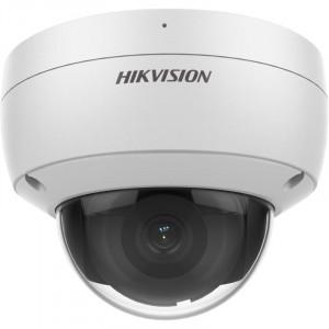 Hikvision AcuSense Vandal Fixed Dome Camera - 8MP (3840 × 2160), 1/2.8" Progressive Scan CMOS, 2.8 and 4 mm optional Lens, PoE Connect power, Water and Dust Resistant, Built-in microphone