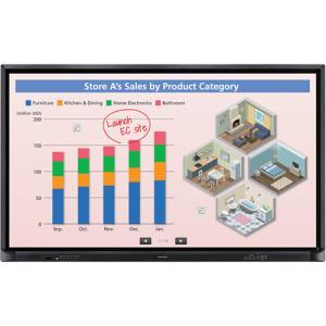 SHARP AQUOS BOARD PN-CE701H Interactive Display - 70" Landscape 4K (3840 x 2160) 350 nits @ 60Hz LED, Infrared Multi-Touch, Wi-Fi 5