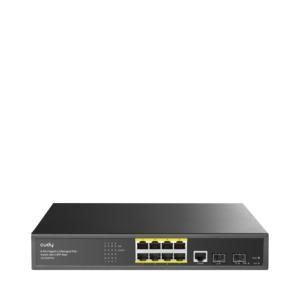 Cudy GS2008PS2 Managed Switch - 20 Gbps switching Bandwidth, Throughput up to 14.88 Mpps, 8 x Gigabit Ethernet PoE+ RJ45, 2 × SFP, 1× Console RJ45