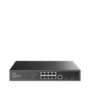 Cudy GS2008S2 Managed Switch - 21 Gbps Switching Capacity, Throughput up to 15.624 Mpps, 8 x Gigabit RJ45 Ports, 2 x 1.25G SFP Slot