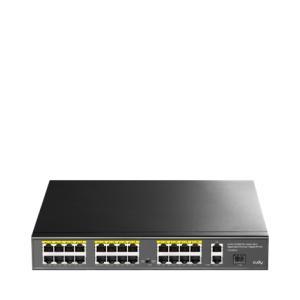 Cudy FS1026PS1 Switch - 10.8 Gbps Switching Capacity, Throughput up to 8 Mpps, 24 x Fast RJ45 Ports, 2 x Gigabit RJ45, 1 x SFP