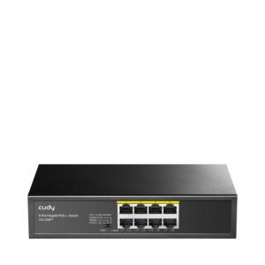 Cudy GS1008PT Switch - 16 Gbit/s Switching Capacity, Throughput up to 11.9 Mpps, 8 x RJ45 Ports