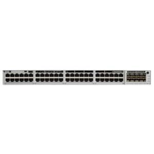 CISCO Catalyst C9300-48T-A Switch - 208 Gbps Switching Capacity, Throughput up to 154.76 Mpps, 24 x RJ45
