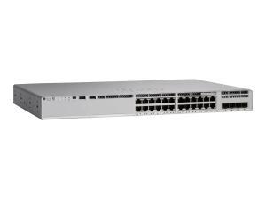 CISCO Catalyst C9200L Switch - 292 Gbps Switching Capacity, Throughput up to 229.16 Mpps, 370W PoE Capability, 24 x RJ45, Network Advantage