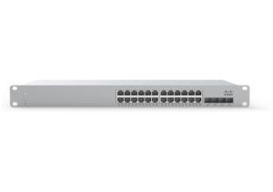 CISCO Catalyst MS225 Switch - 128 Gbps Switching Capacity, Throughput up to 95.24 Mpps, 370W PoE Capability, 24 x RJ45, 4 x SFP+