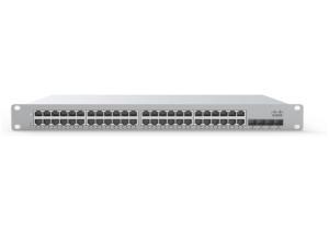 CISCO Meraki MS225 Switch - 176 Gbps Switching capacity, Throughput up to 127.98 Mpps, 740W PoE Capability, 48 x PoE+ RJ45, 4 x SFP+ uplink