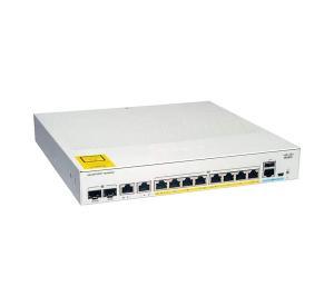 CISCO Catalyst C1000 Switch - 20 Gbps Switching capacity, Throughput up to 10000 Mpps, 67W PoE Capability, 8 x RJ45