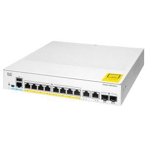 CISCO Catalyst C1000 Switch - 20 Gbps Switching capacity, Throughput up to 14.88 Mpps, 120W PoE Capability, 8 x RJ45, 2 x SFP uplink