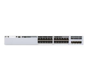 CISCO Catalyst C9300L Switch - 128 Gbps Switching capacity, Throughput up to 95.23 Mpps, 505 W PoE Capability, 24 x RJ45, 4 x SFP+