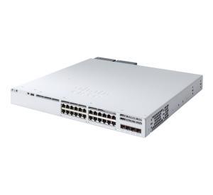 CISCO Catalyst C9300L Switch - 128 Gbps Switching capacity, Throughput up to 95.23 Mpps, 505W PoE Capability, 24 x RJ45, 4 x SFP+