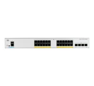 CISCO Catalyst C1000 Switch - 128 Gbps Switching capacity, Throughput up to 64 Gbps, 195W PoE Capability, 24 x RJ45, 4 x SFP+ uplink