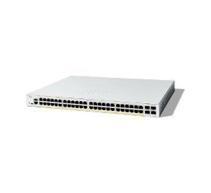 CISCO C1300 Managed Switch - 176 Gbps Switching capacity, Throughput up to 130.94 Mpps, 375W PoE Capability, 48 x RJ45, 4 x SFP+