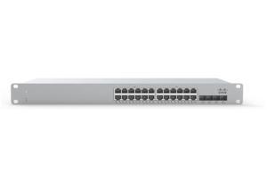 CISCO Meraki MS210 Switch - 128 Gbps Switching capacity, Throughput up to 41.67 Mpps, 24 x RJ45, 4 x SFP uplink