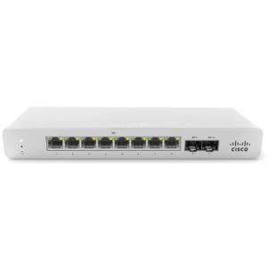 CISCO Meraki MS120 Managed Switch - 20 Gbps Switching Capacity, Throughput up to 14.88 Mpps, 67W PoE Capability, 8 x RJ45, 2 x SFP