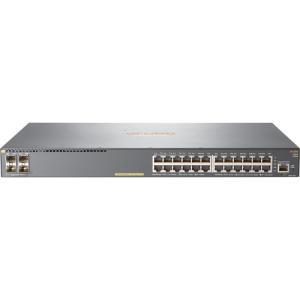 HPE Aruba JL356A Manageable Switch - 128 Gbps Switching Capacity, Throughput up to 95.2 Mpps, 370W PoE Capability, 24 x PoE+ RJ45, 4 x SFP uplink