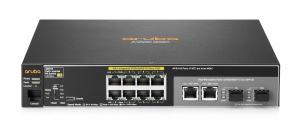 HPE Aruba J9780A Manageable Switch - 5.6 Gbps Switching Capacity, Throughput up to 4,1 Mpps, 67W PoE Capability, 8 x Fast PoE+ RJ45, 2 x SFP