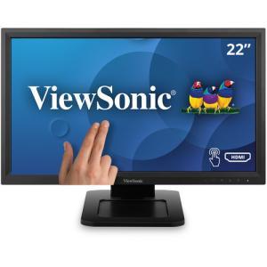 VIEWSONIC TD2211 Monitor - 22" FHD (1920 x 1080), VA, Tilt, HDMI, DVI-D, VGA, 250 nits, 75 Hz, Touch