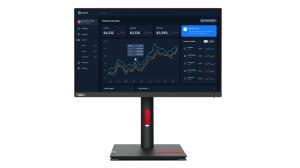 LENOVO THINKVISION T22I-30 Monitor - 22" FHD (1920 x 1080), IPS, Tilt, Swivel, Pivot, Height, HDMI, DP, VGA, 250 nits, 60 Hz