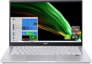 ACER SWIFT X SFX14-41G-R1S6 Laptop - AMD Ryzen 7-5800U, 16GB, 512GB SSD, NVIDIA GeForce RTX 3050Ti 4GB, 14" FHD