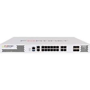 Fortinet FortiGate FG-200E  Manageable Firewall - 20 Gbps Firewall Throughput, AES (128-bit), AES (256-bit), SHA-256, VPN, 16 x RJ45 Ports, 4 x Expansion Slots | FG-200E-BDL-950-12