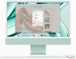 APPLE MQRA3 (2024) iMac - M3 Chip 8‑Core CPU, 8GB, 256GB SSD, 8-Core GPU | 16-Core Neural Engine, 24" 4.5K (4480 x 2520) (Green)