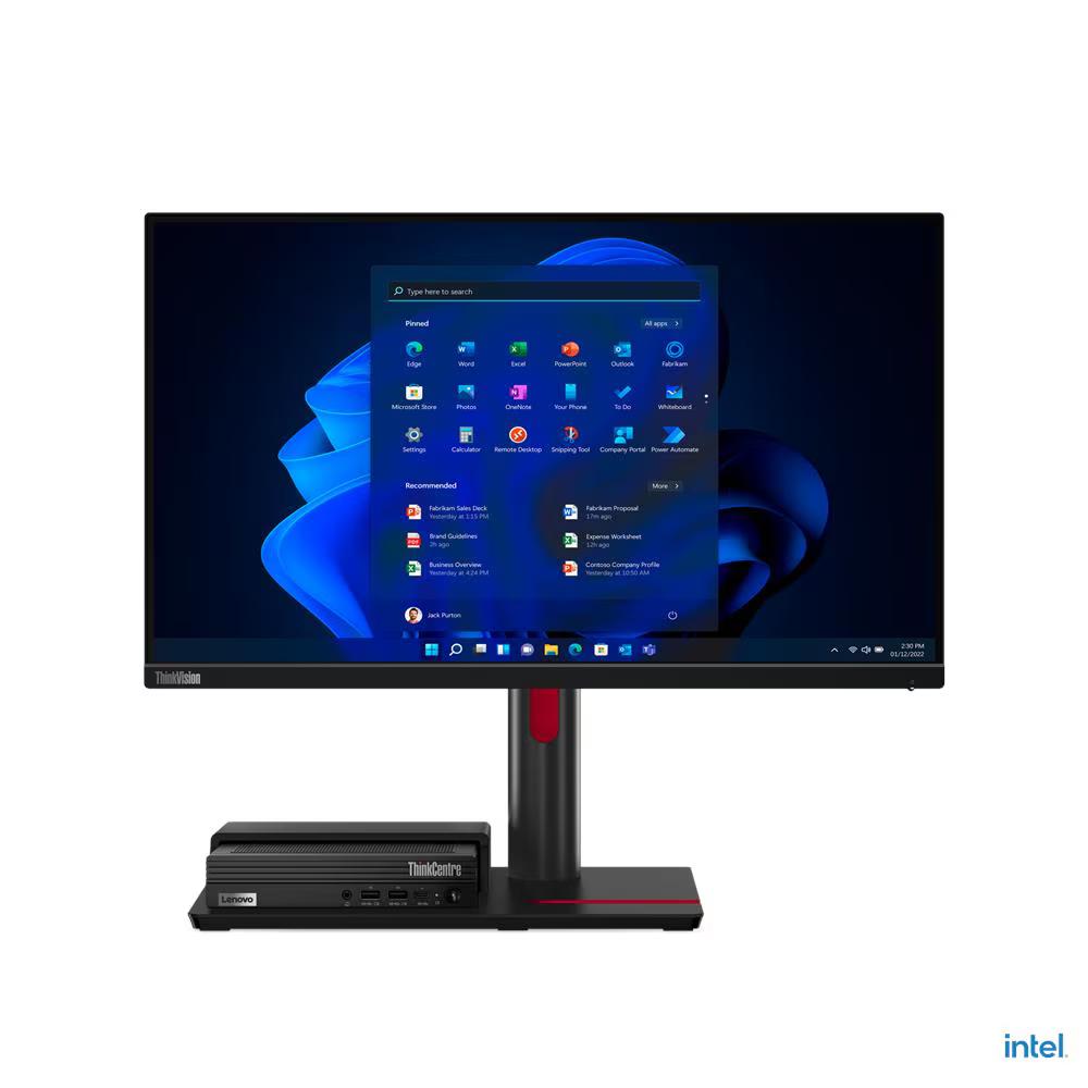 LENOVO THINKCENTRE TIO Flex 24I Monitor - 24" FHD (1920 x 1080), IPS, Tilt, Height Adjust TIO Flex Stand, HDMI, DP, VGA, 250nits, 60Hz