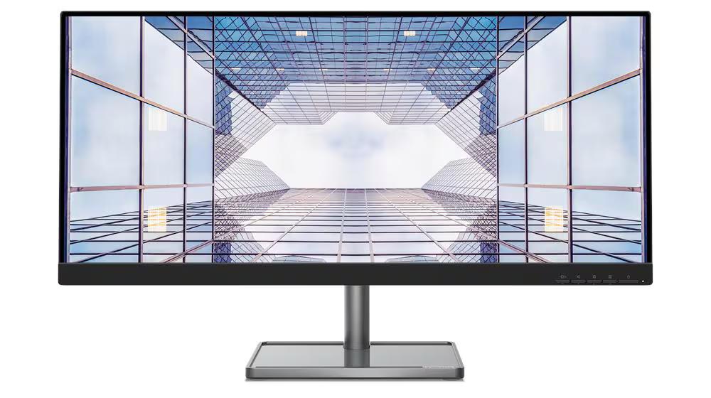 LENOVO L29W-30 Monitor - 29" QHD (2560 x 1080), IPS, Tilt, Swivel, Height Adjust Stand, HDMI, DP, 300nits, 90Hz