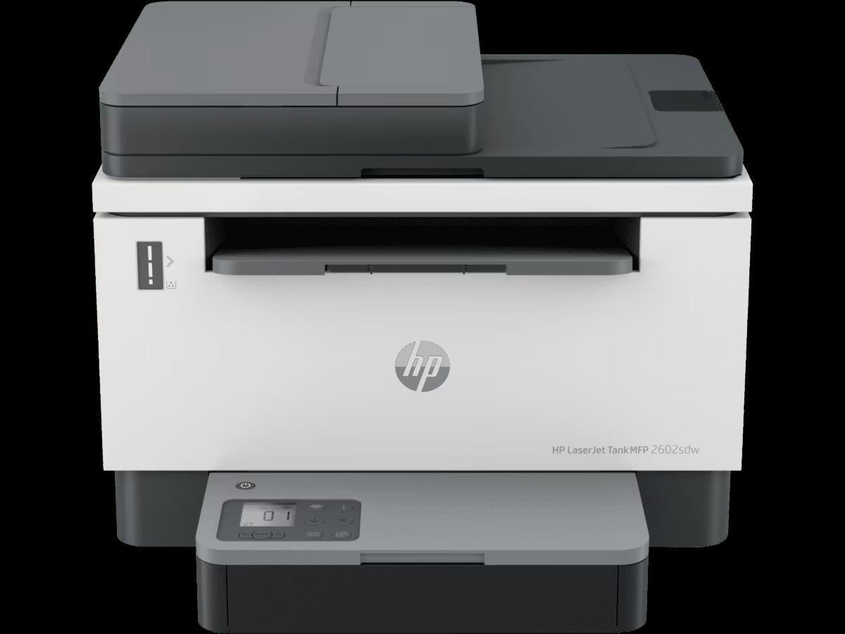 HP LaserJet Tank MFP 2602SDW All in One Printer - Wireless, A4, Print Copy Scan, 19 ppm, 600 x 600 dpi Resolution, 25,000 Pages Duty Cycle