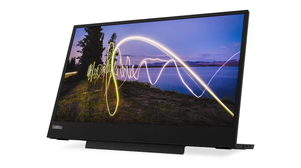 LENOVO THINKVISION M15 Monitor - 15.6" FHD (1920 x 1080), IPS, Tilt, Height, DP, USB-C, 250nits, 60Hz